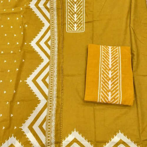 Top Pure cotton with mirror work on neck